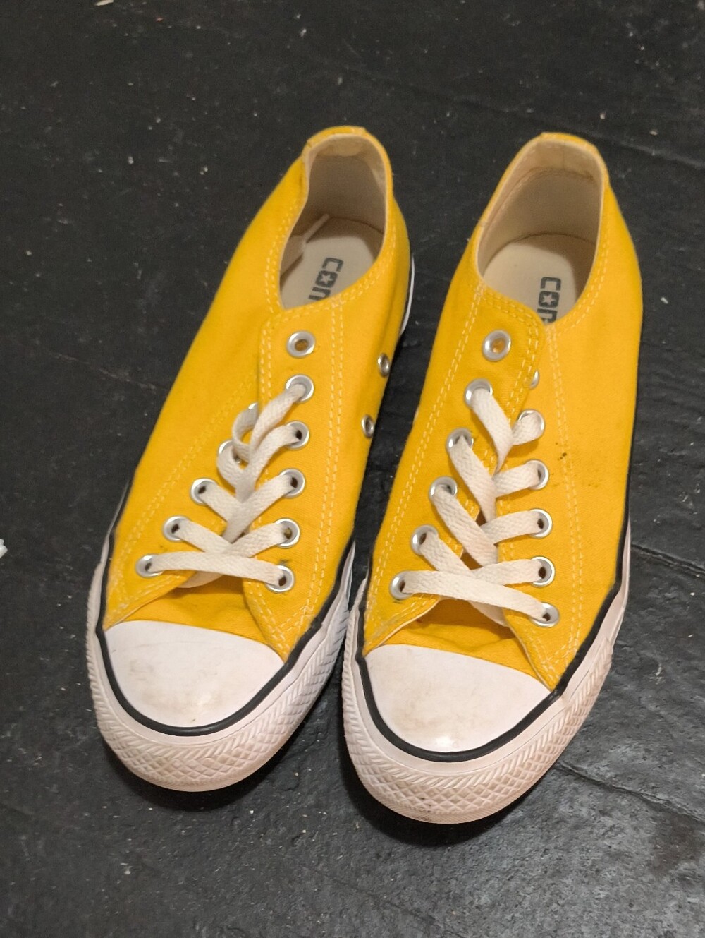 Converse Women's Yellow Low-Top Canvas Sneakers
